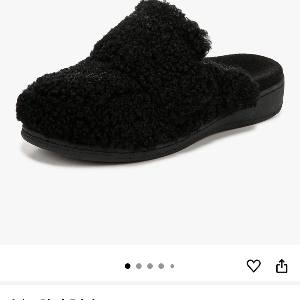 Bionic Plush Black Women's Mule Slippers